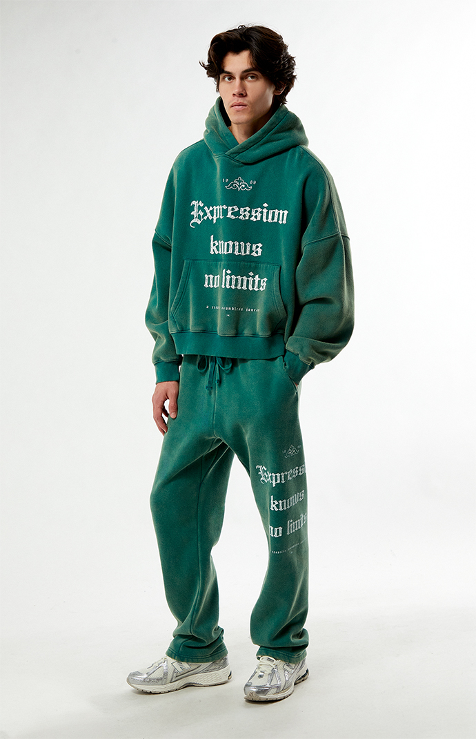 Pacsun Green Expressions Baggy Sweatpants | PacSun