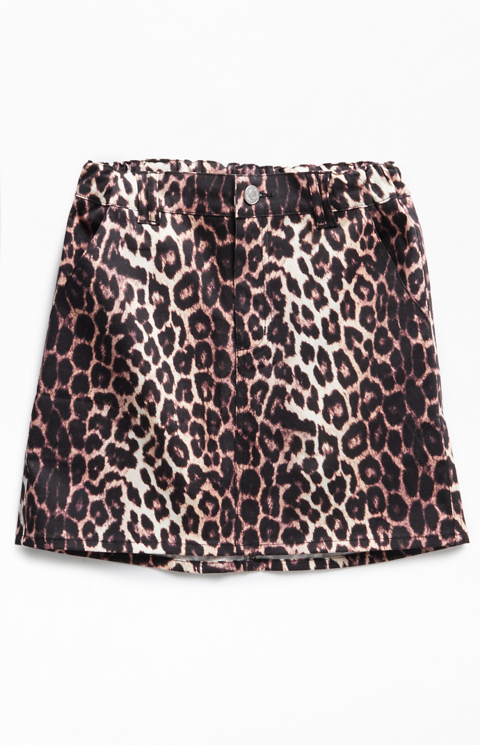 ミニスカート [Angelnumber555] leopard cancan skirt Angelnumber555】24FW新作☆Stripe cancan skirt
