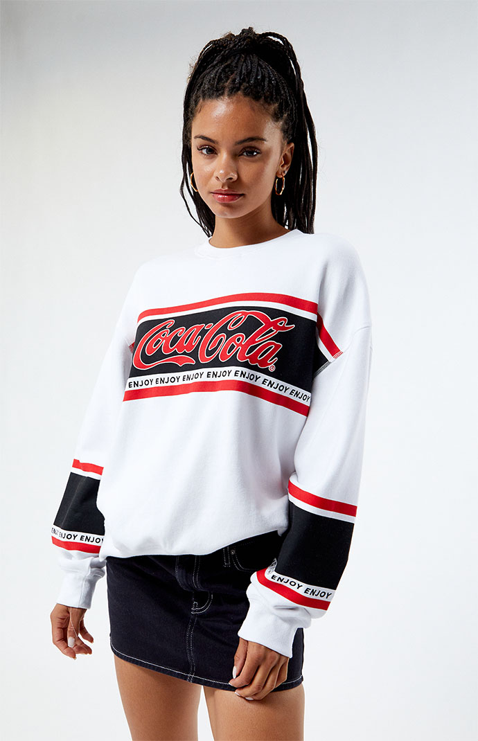 Coca Cola By PacSun Enjoy Crew Neck Sweatshirt PacSun