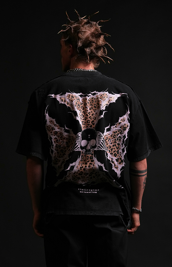 No Tomorrow x Civil Active Leopard Iron Skull Ripped