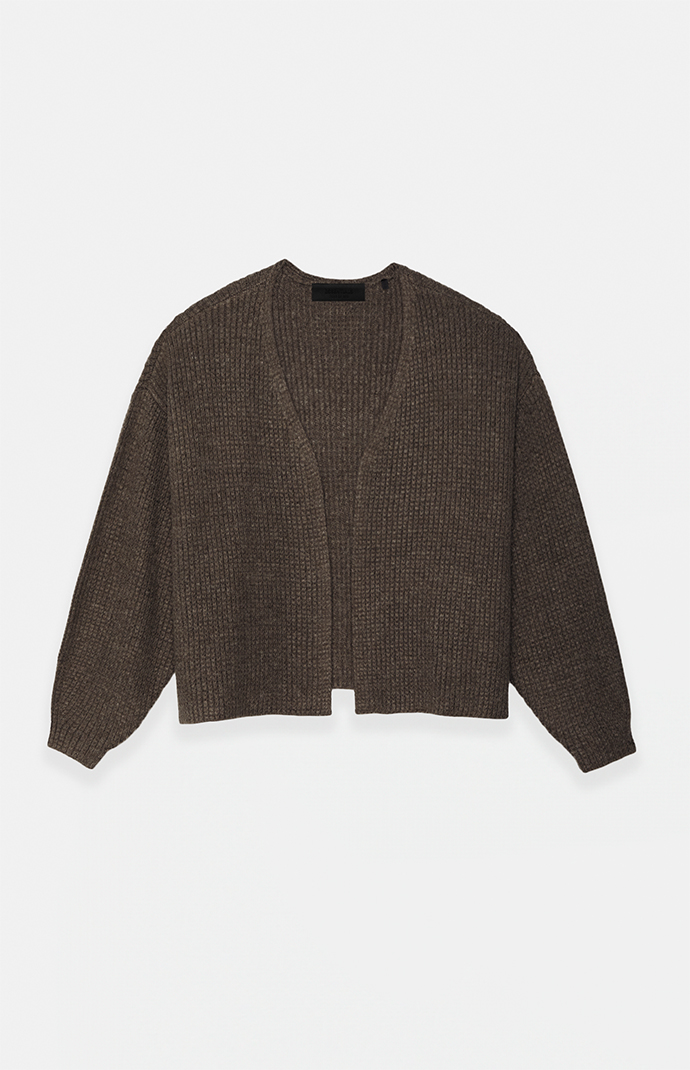 【正規逆輸入品】 of Fear God PacSun | Cardigan Knit Waffle Heavy Brown Essentials トップス