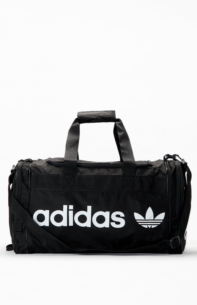 adidas Black & White Santiago Duffel Bag | PacSun | Pacsun