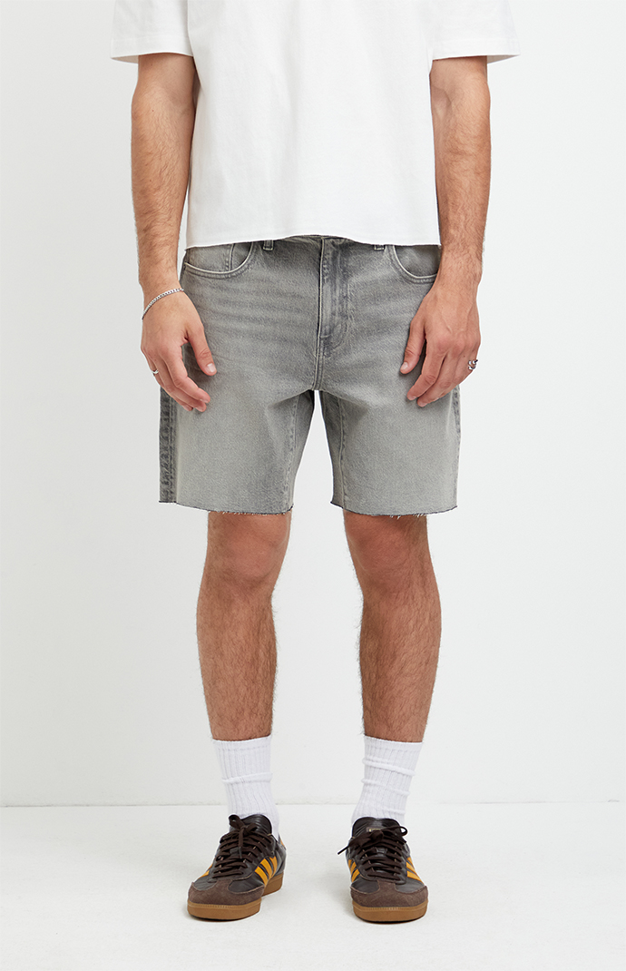 Pacsun Harrison Cutoff Baggy Jean Shorts Stretch Gray | Pacsun