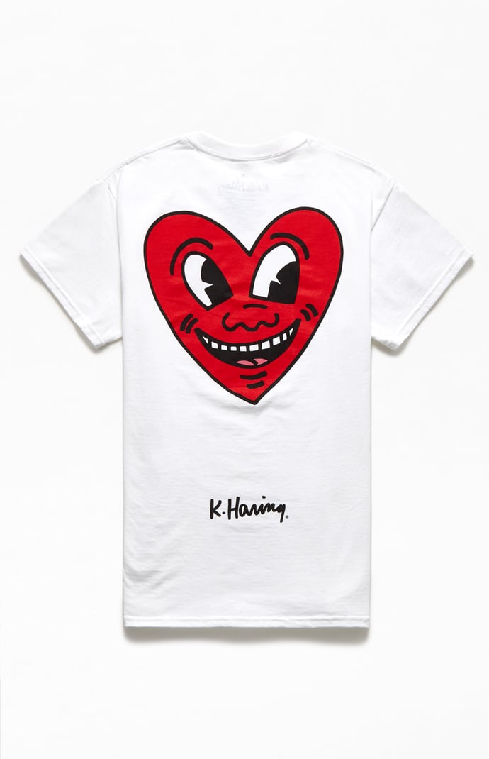 Keith Haring Heart T Shirt PacSun