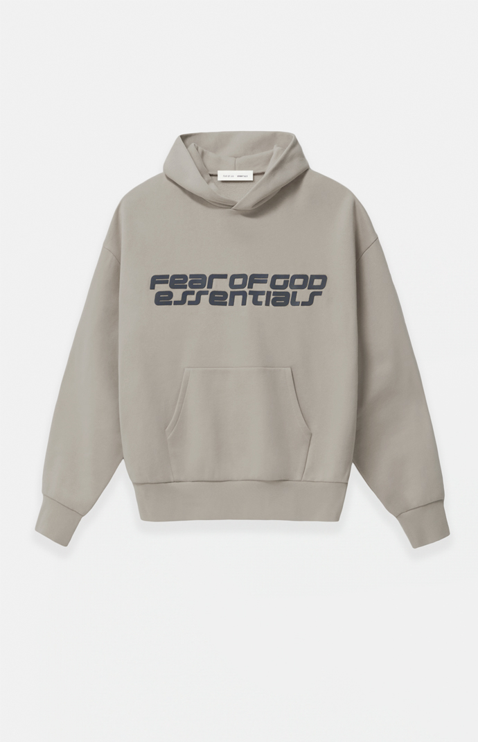 Fear of God ESSENTIALS Smoke Grey '90s Fleece Hoodie | Pacsun