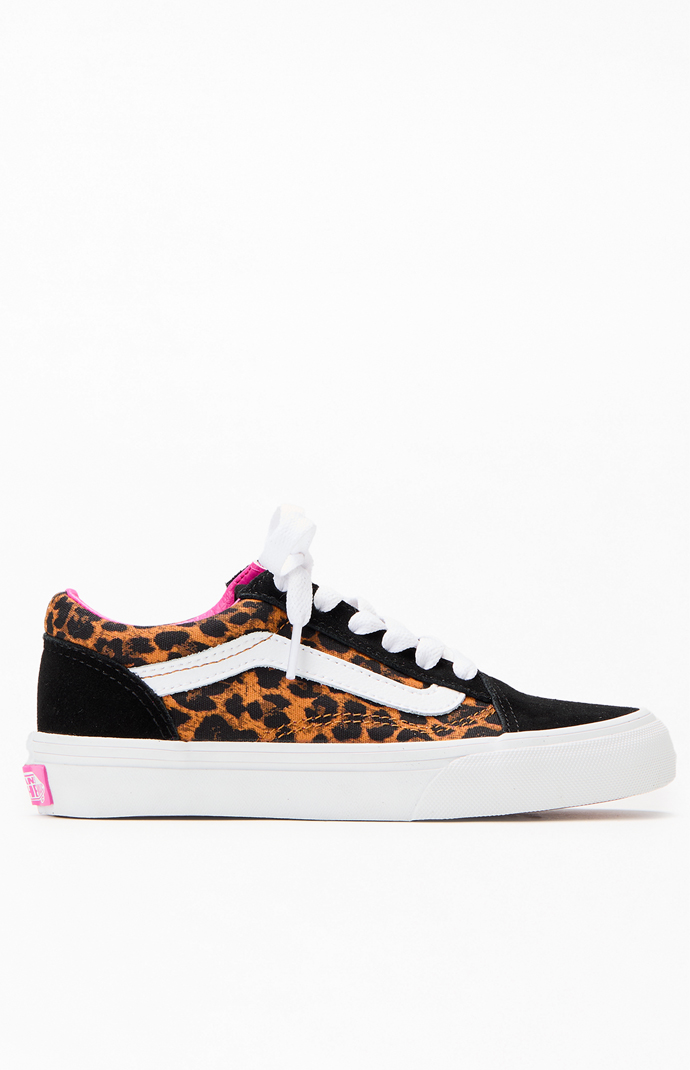 Vans Kids Leopard Old Skool Shoes | PacSun
