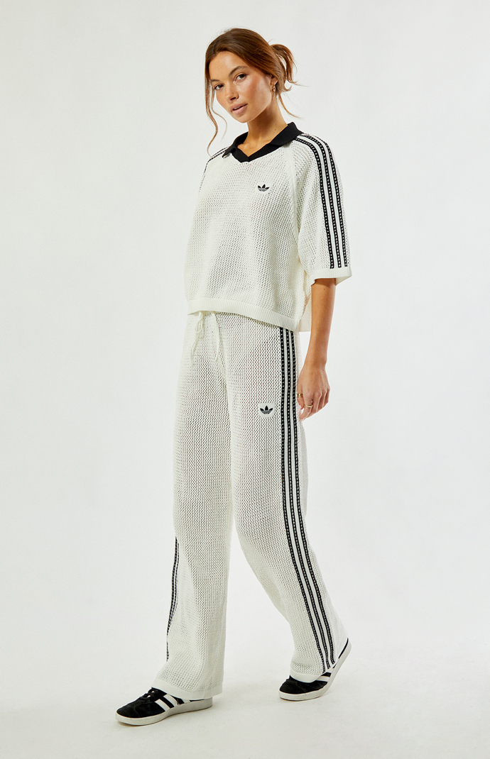 m*y様 wake adidas original FIREBIRD TP刺繍 adidas Knitted Crochet Firebird Track Pants | Pacsun