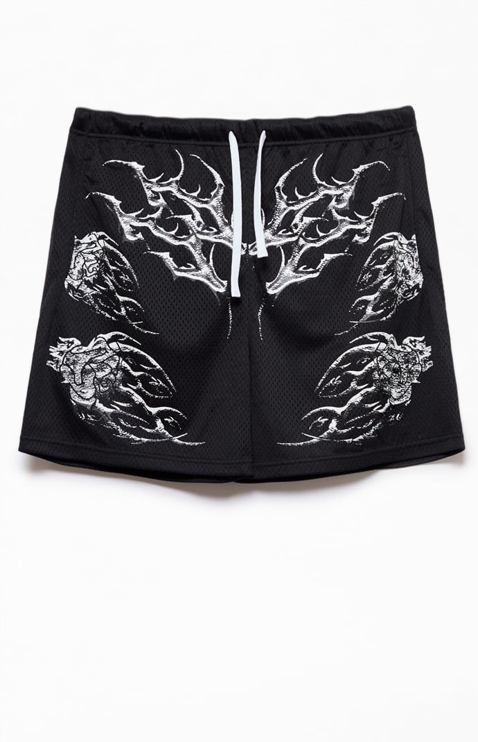Civil Black Splinter Sig Mesh Shorts | Pacsun