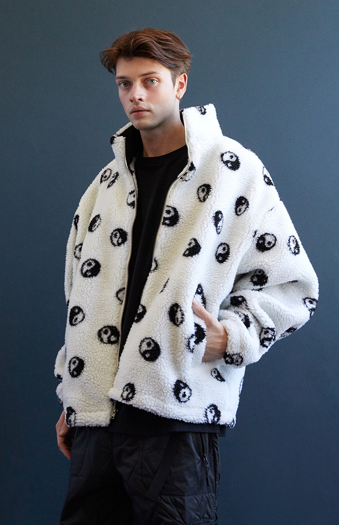 PacSun Peace Sign Sherpa Jacket | PacSun