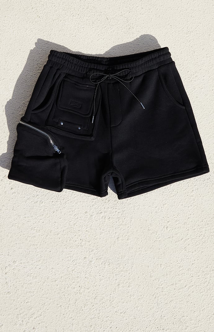 PacSun 1980 Fleece Sweat Shorts in Black for Men