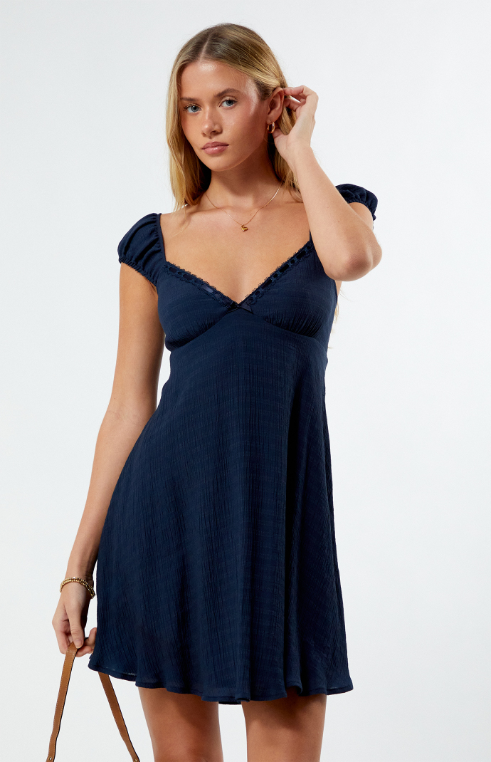 LA Hearts Bow Babydoll Mini Dress PacSun