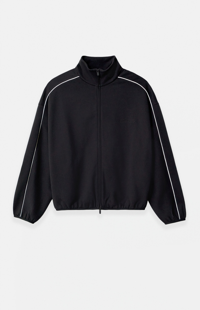 Fear of God ESSENTIALS Jet Black & Cloud White Modern Fleece Track